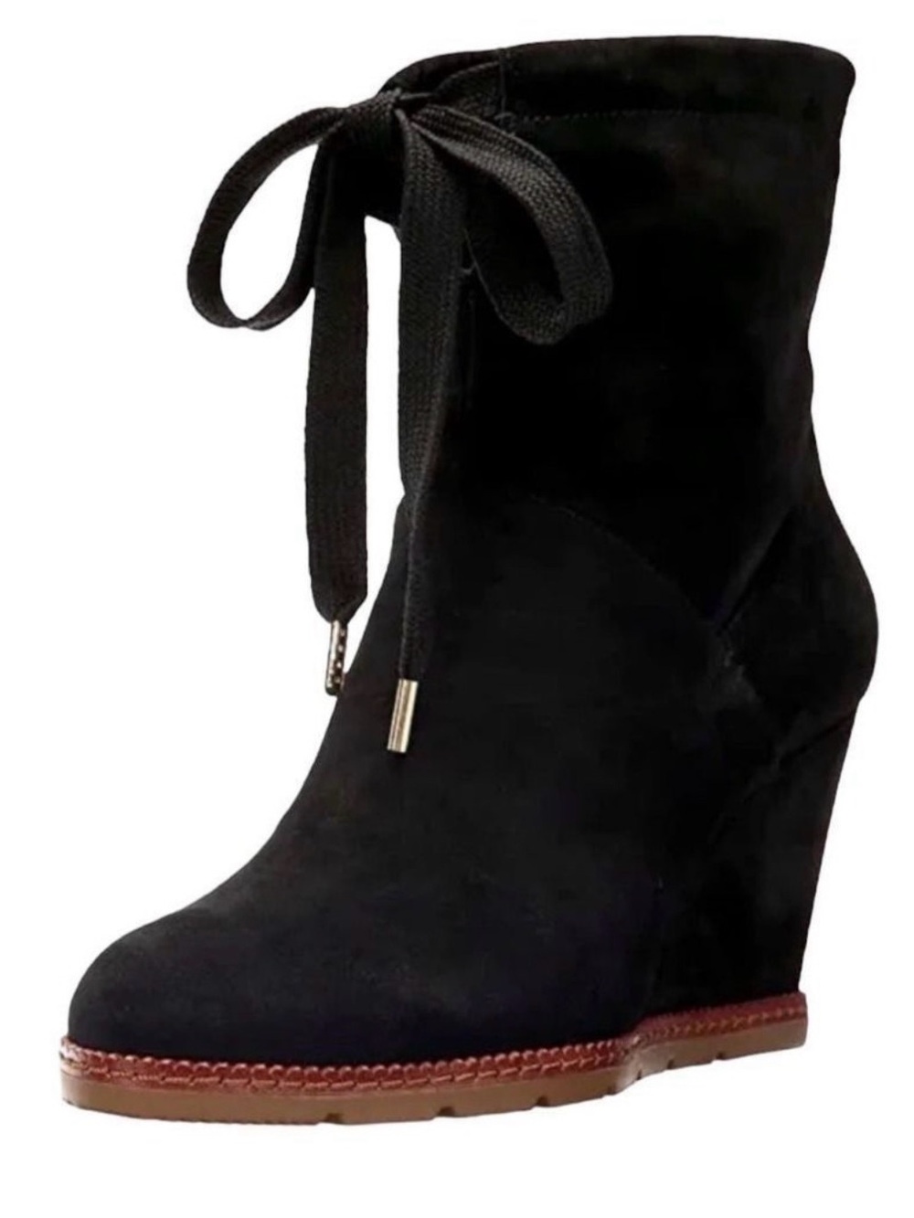 Kate Spade Saunders Suede Wedge
Ankle Booties, size 8